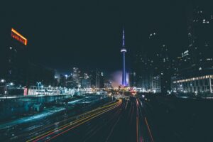 Dark Toronto Skyline